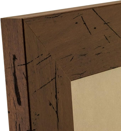 Craig Frames Bauhaus 200, Rustic Dark Walnut Brown Picture Frame, 12 by 24-Inch