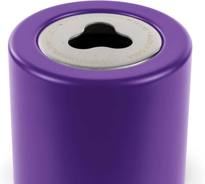 4 in 1 Universal Can Cooler - Purple, Can Holder Insulated, Beer Bottle Cooler, Universal Holder for All Drink Sizes, Stainless Steel Insulated Tumbler, Tailgating Accessories