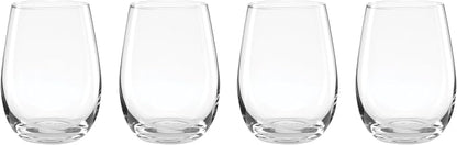 Oneida 896425 5 Oclock Stemless Wine Glasses, Set Of 4
