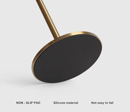 DAWALIGHT Cordless Lamp 4000mAh Rechargeable tbale lamp LED Desk Lamp Tempered Glass Stepless Dimming Black and Gold Battery Operated Portable Cordless 2700K Gold Base