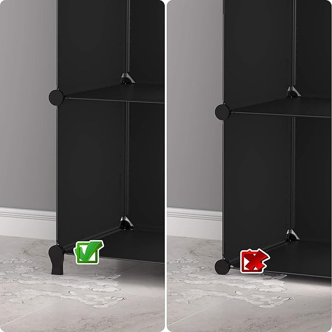 HOMIDEC 6-Cube Storage Organizer, Closet Organizer Storage Cabinet Shelf Bookcase Bookshelf,Storage Cubes Organizer Cabinet for Kids,Closet, Bedroom,Bathroom
