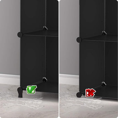 HOMIDEC 6-Cube Storage Organizer, Closet Organizer Storage Cabinet Shelf Bookcase Bookshelf,Storage Cubes Organizer Cabinet for Kids,Closet, Bedroom,Bathroom
