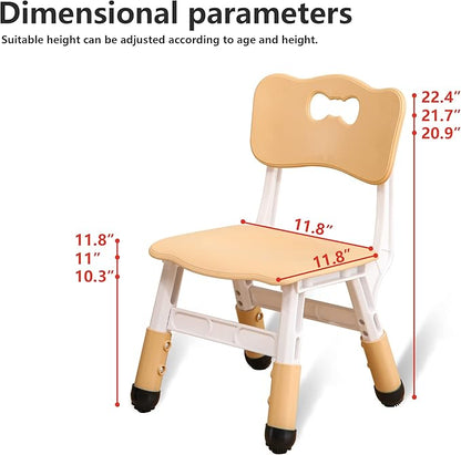 Kids' Desk Chairs Adjustable Height is Suitable for Children's Chairs Used in Families, Schools and Day-Care Between 2-10 Years Old The Max Bearing Capacity is 220LB(5PCS-Mint Green)