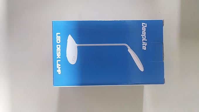 DEEPLITE LED Desk Lamp with Flexible Gooseneck 3 Level Brightness, Battery Operated Table Lamp 5W Touch Control,Compact Portable lamp for Dorm Study Office Bedroom,Eye-Caring and Energy Saving