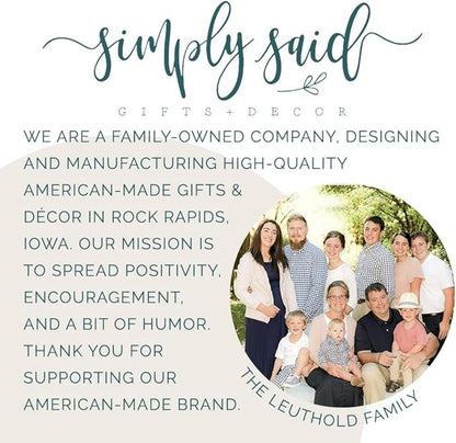 Simply Said, INC A Good Friend Knows All Your Stories, A Best Friend Helps You Write Them, 8 inch Wood Perfect Pallet Petites Plaque Sign, Made in USA