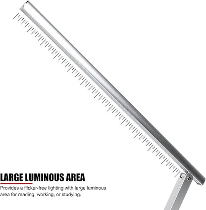 EVTSCAN 10W USB Foldable LED Desk Lamp, with 46 LEDs, 180 Degrees Adjustable Arm, Aluminium Alloy Body, Modern Eye Care LED Table Light for Home Office, for Reading, Studying, Working