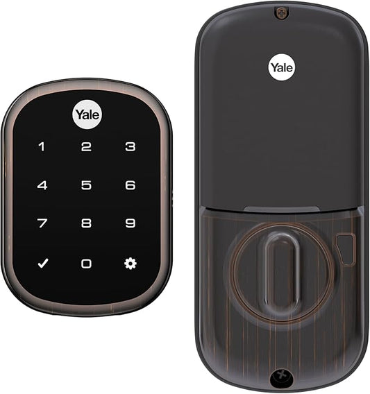 Yale Assure SL Deadbolt Lock, Oil Rubbed Bronze Keyless Entry Door Lock with Electronic Touchscreen with Keypad for Code Entry, YRD256-NR-0BP