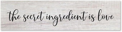 Generic Funny Wood Sign The Secret Ingredient is Love Rustic Wooden Hanging Sign Home Farmhouse Kitchen Wall Decoration 16 x 6 Inch