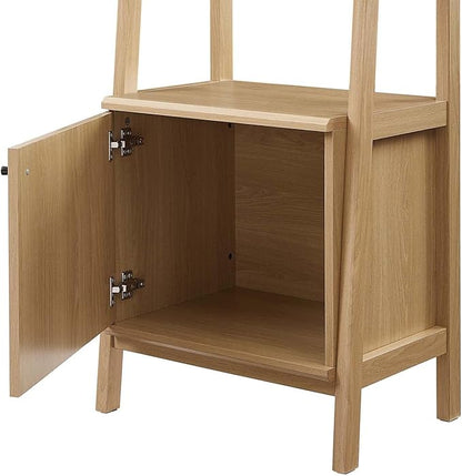 Modway 21" Bookshelf Display Case in Oak