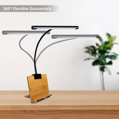 Piano Light with 3 Color Modes, Desk Piano Lamp for Grand Piano, Dimmable Grand Piano Lamp, Wide Illumination Music Stand Light Clip On, Stand Lights for Musicians Digital Pianos