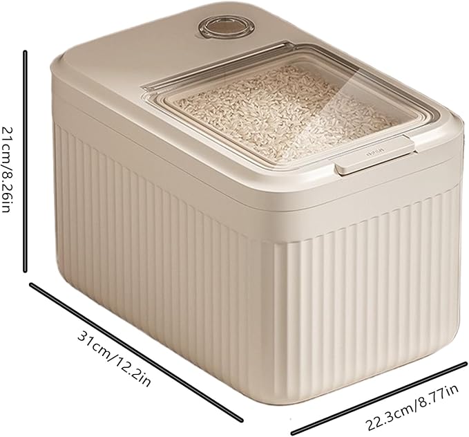 Versatile Feed Dispenser - Sealed Container for Dog Food | Treat Bin for Soybean Flour, Cereal, Rabbit, Barn, Garage, Sturdy Holder for Large Quantities of Fresh Dry Kibble