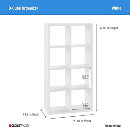 ClosetMaid 8 Cube Storage Shelving Unit, White