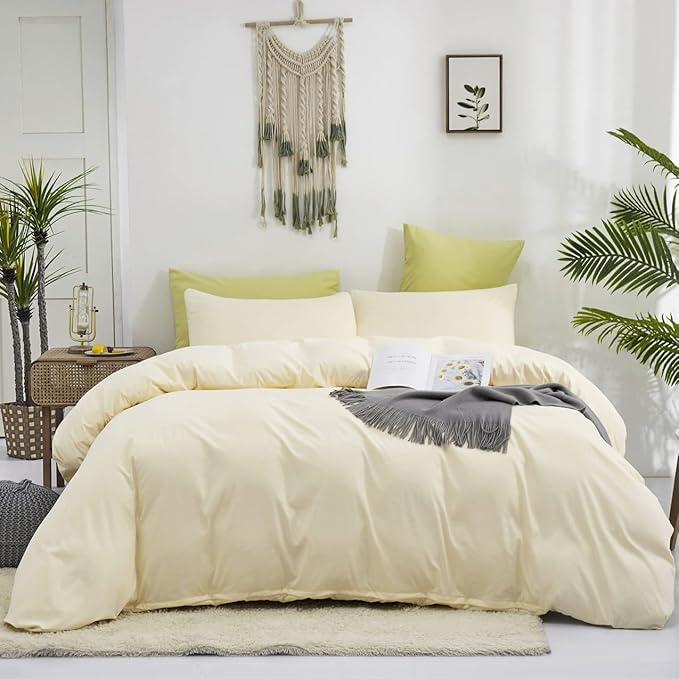 Light Yellow Comforter Set Twin Off White Bedding Set Beige Comforter Set Twin Girls Breathable Ivory Bedding Set Women Soft Off White Twin Ivory Bedding Comforter Set Twin