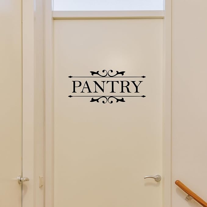 Pantry Vinyl Wall Decal Sticker Art Decal for Pantry Room Door Home Decoration