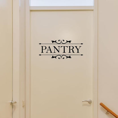 Pantry Vinyl Wall Decal Sticker Art Decal for Pantry Room Door Home Decoration
