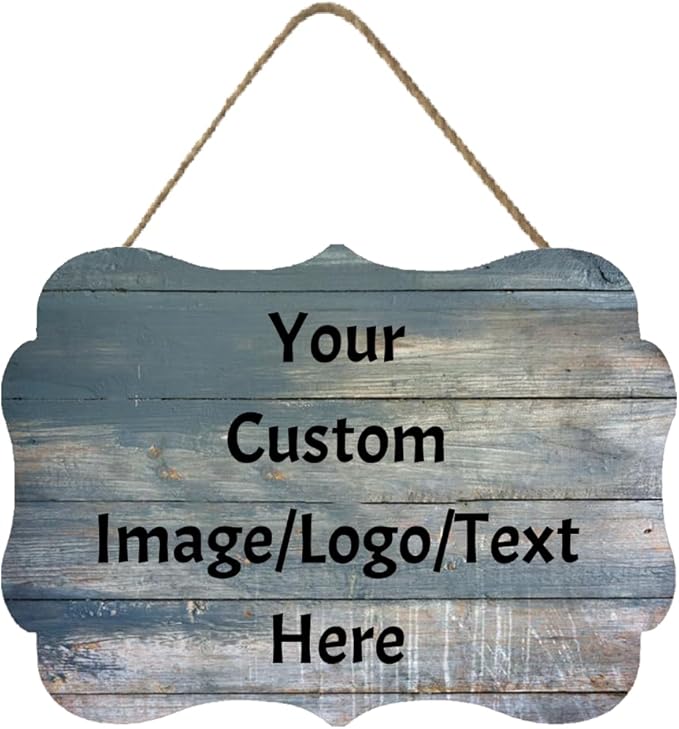 Personalized Custom Wooden Signs with Any Text Name for Home Door Man Cave Bar Family Farmhouse Decorative Home Kitchen Rustic Wall Decor