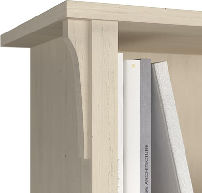 Bush Furniture Salinas 6 Cube Organizer in Antique White