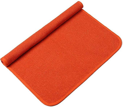 Children Play Mat Soft Montessori Mat for Nursery Preschool Kindergarten Cotton Working Rug for Toddlers Babies Children, 27.5''×43.3'', Orange