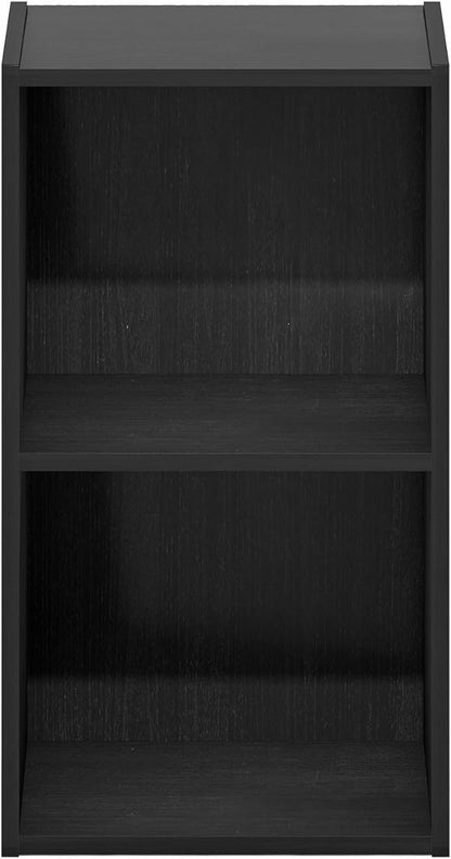 Furinno Luder Bookcase / Book / Storage, 2-Tier Cube, Blackwood