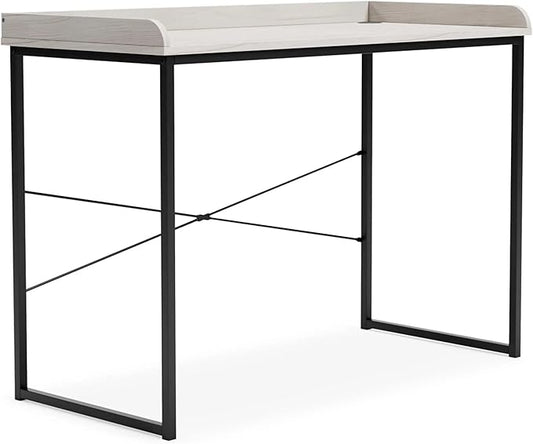 Signature Design by Ashley Bayflynn 32" Modern Home Office Desk, White & Black