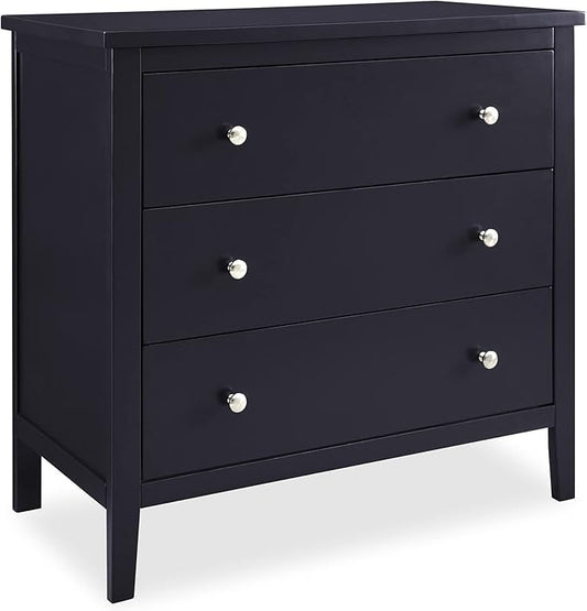 Delta Children Campbell 3 Drawer Dresser, Midnight Grey