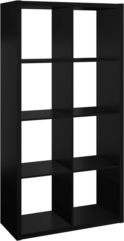 ClosetMaid 4587 Decorative Open Back 8-Cube Storage Organizer, Black, 4587