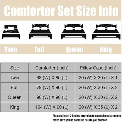 kxry Green Flower Comforter Sets Bedding Sets Twin Size Comforter Set for Girls Women Kids 1 Comforter + 1 Pillow Case