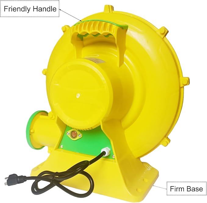 Air Blower 750 Watts, Bounce House Blower for inflatables Jump House, Inflatable Castle and Jump Slides, Efficient and Convenient Commercial Inflatable Blower for Bounce House (Style C-750W)