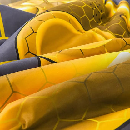 NTBED Game Console Comforter Set for Boys Girls Kids Geometric Lightweight Microfiber Bedding Sets (Gold, Full)