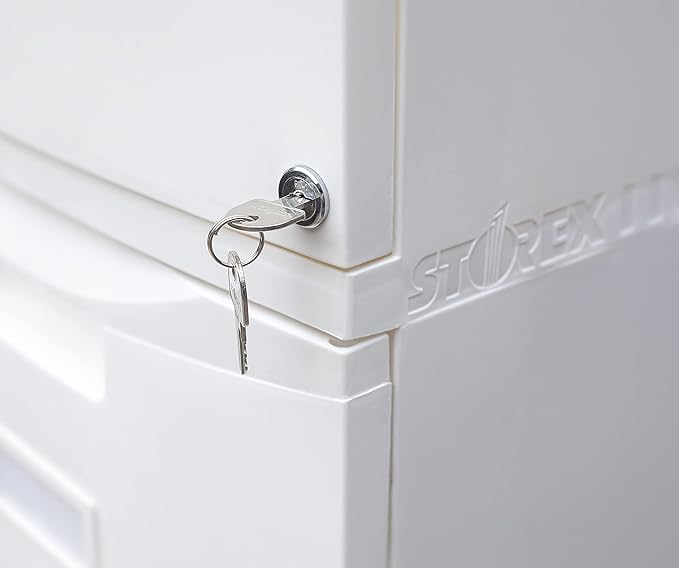 Storex 61316U01C File Cabinet, 1-Pack, White
