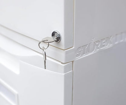 Storex 61316U01C File Cabinet, 1-Pack, White