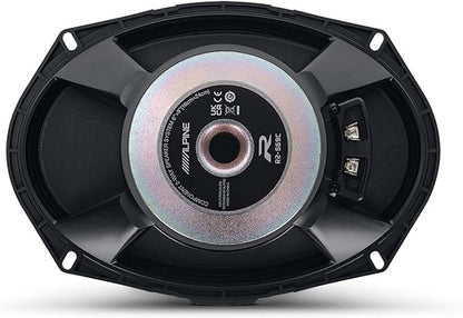 Alpine R2-S69C High-Resolution 2-Way Speaker Set / 6x9 with RKFR69 3-Piece Foam Ring Speaker Enhancement