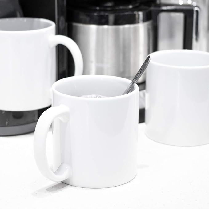 BYCNZB 22oz white Super Large Ceramic Coffee Mugs Large Handles Set of 4