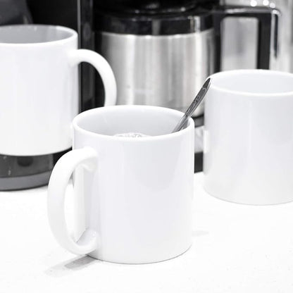 BYCNZB 22oz white Super Large Ceramic Coffee Mugs Large Handles Set of 4