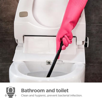 Rubber dishwashing gloves 3 or 6 Pairs for kitchen,Cleaning washing dish gloves long for household reuseable durable.