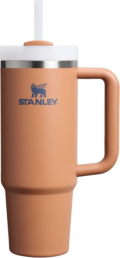 STANLEY Quencher H2.0 Flow State Tumbler, 30 oz, Toast | Handle and Straw | 3-Position Lid | Cup Holder Compatible for Travel | Insulated Stainless Steel Cup | BPA-Free