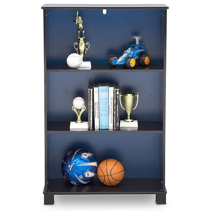 Delta Children Deluxe 3-Shelf Bookcase - Ideal for Books, Homeschooling & More, DC Comics Batman - Greenguard Gold Certified, Decor