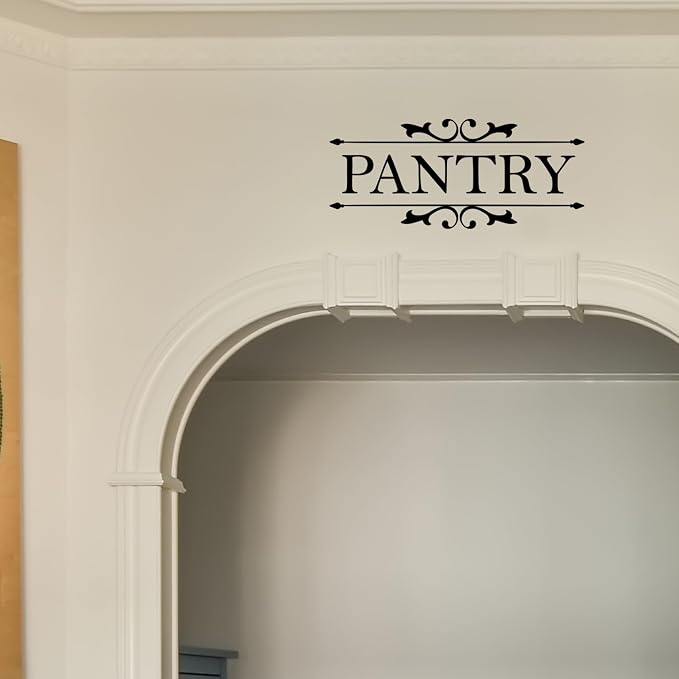 Pantry Vinyl Wall Decal Sticker Art Decal for Pantry Room Door Home Decoration