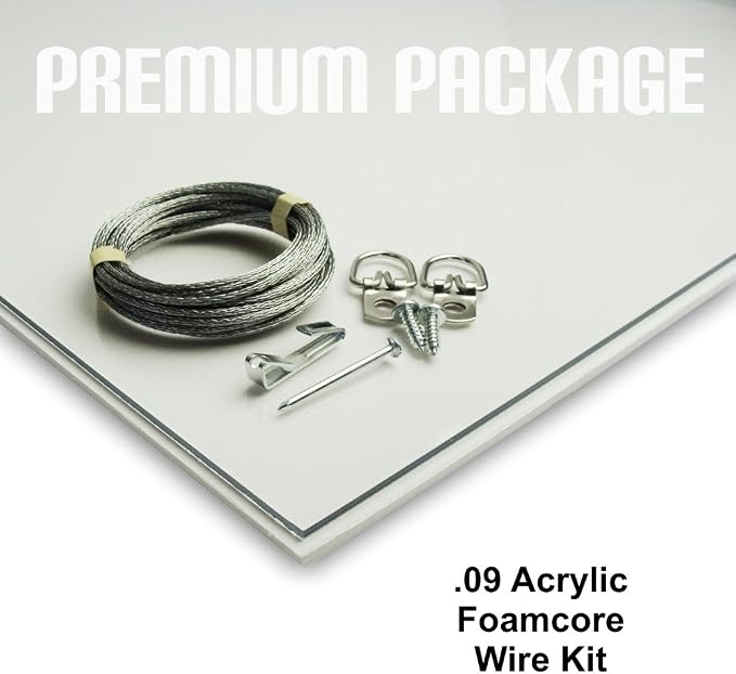 Craig Frames 20x30 Black Picture Frame, Wall Decor for Art and Photos | A lightweight, shatter resistant acrylic front, made in the USA for a gallery display
