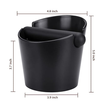 Coffee Knock Box, Espresso Dump Bin, Coffee Bin, 4.8 Inch Espresso Knock Box Shock-Absorbent Durable Barista Style with Removable Knock Bar and Non-Slip Base(Round) | Ailelan Coffee Knock Box, Espresso Dump Bin, Coffee Bin, 4.8 Inch Espresso Knock Box ...