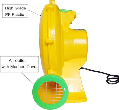 Air Blower 550 Watts, Bounce House Blower for inflatables Jump House, Inflatable Castle and Jump Slides, Efficient and Convenient Commercial Inflatable Blower for Bounce House (Style B-550W)