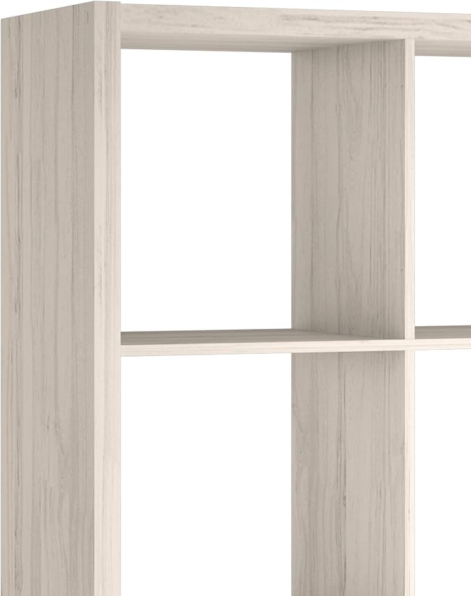 ClosetMaid 4584 Decorative Open Back 8-Cube Storage Organizer, Bleached Walnut