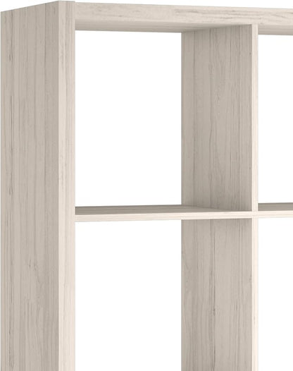 ClosetMaid 4584 Decorative Open Back 8-Cube Storage Organizer, Bleached Walnut