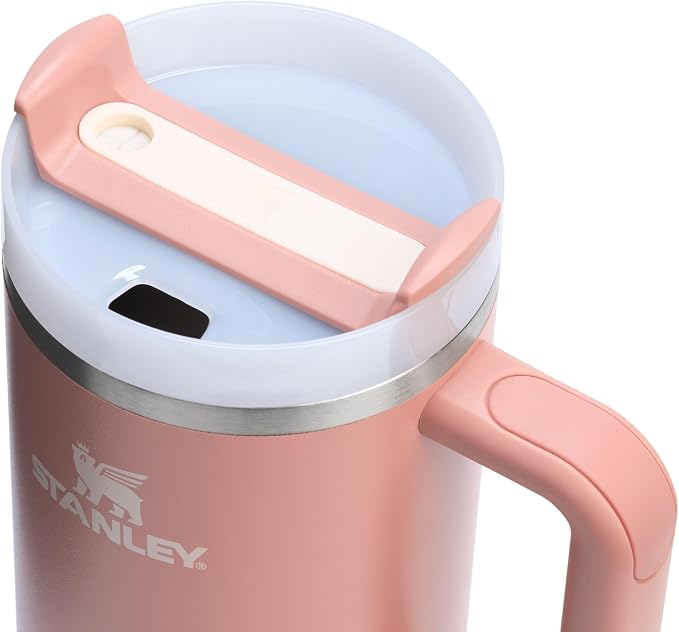 STANLEY Quencher H2.0 Flow State Tumbler, 40 oz, Sienna | Handle and Straw | 3-Position Lid | Cup Holder Compatible for Travel | Insulated Stainless Steel Cup | BPA-Free