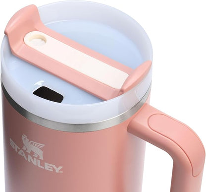 STANLEY Quencher H2.0 Flow State Tumbler, 40 oz, Sienna | Handle and Straw | 3-Position Lid | Cup Holder Compatible for Travel | Insulated Stainless Steel Cup | BPA-Free