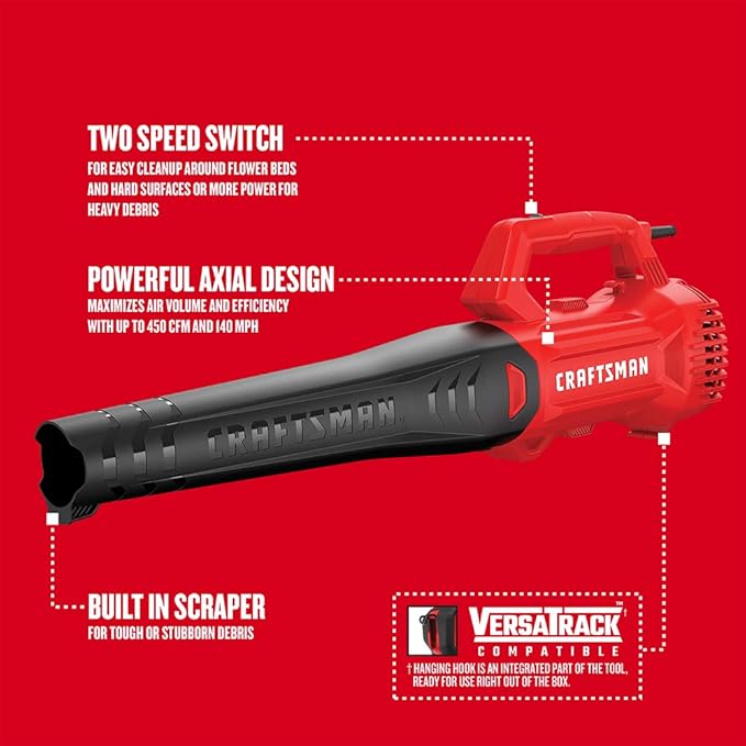 CRAFTSMAN CMEBL710 9 Amp Corded Axial Blower