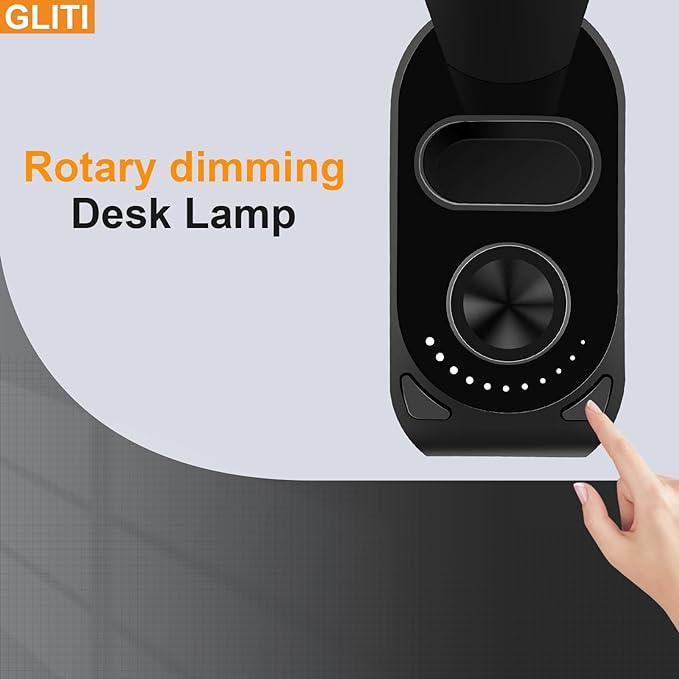 LED Office Desk Lamp, 630 Lumens Bright Table Lamp with Clock Display.A+C USB Fast Charging Charging Port, Desk Light for Office, Industrial Painting, Crafts (with Adapter)