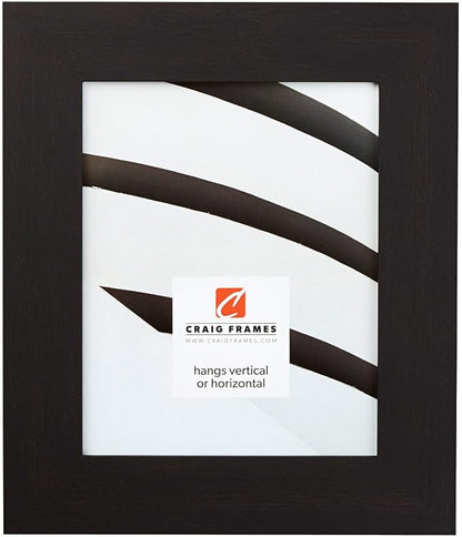 Craig Frames 18x36 Dark Brown Poster Frame for Posters and Gallery Wall | Lightweight shatter resistant acrylic facing with a rigid backing board, made in the USA