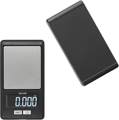Taylor High-Precision Digital Portioning Scale with Cover, 16OZ/500G, Black