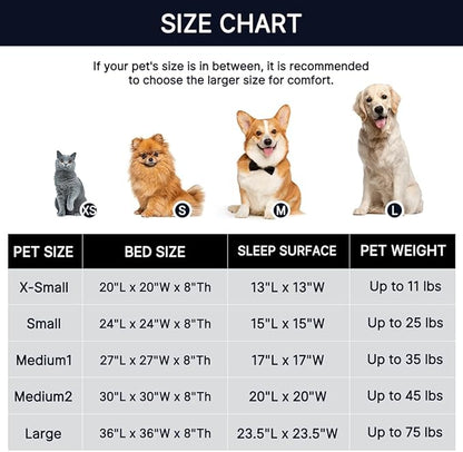 WESTERN HOME WH Calming Dog Bed & Cat Bed, Anti-Anxiety Donut Dog Cuddler Bed, Warming Cozy Soft Dog Round Bed, Dog Cat Cushion Bed for Small Medium Dogs and Cats